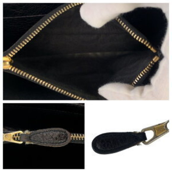 BALENCIAGA Giant Continental Black Leather Long Wallet - Picture 4 of 9